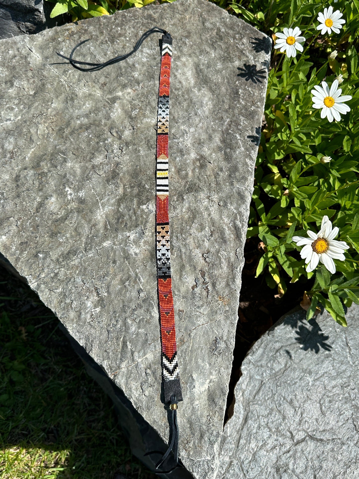 Bridger Leather Hatband American Kestrel Hatband