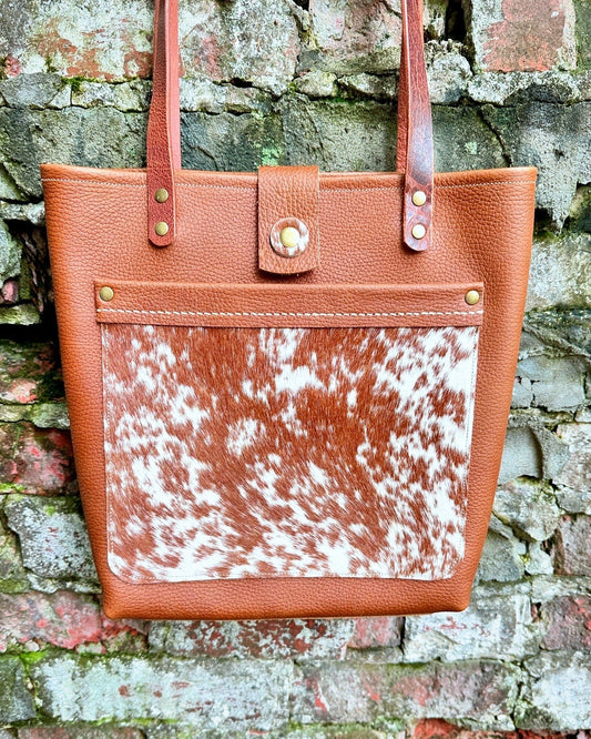 Bridger Leather Tote Bridger Tote in Bourbon Brown