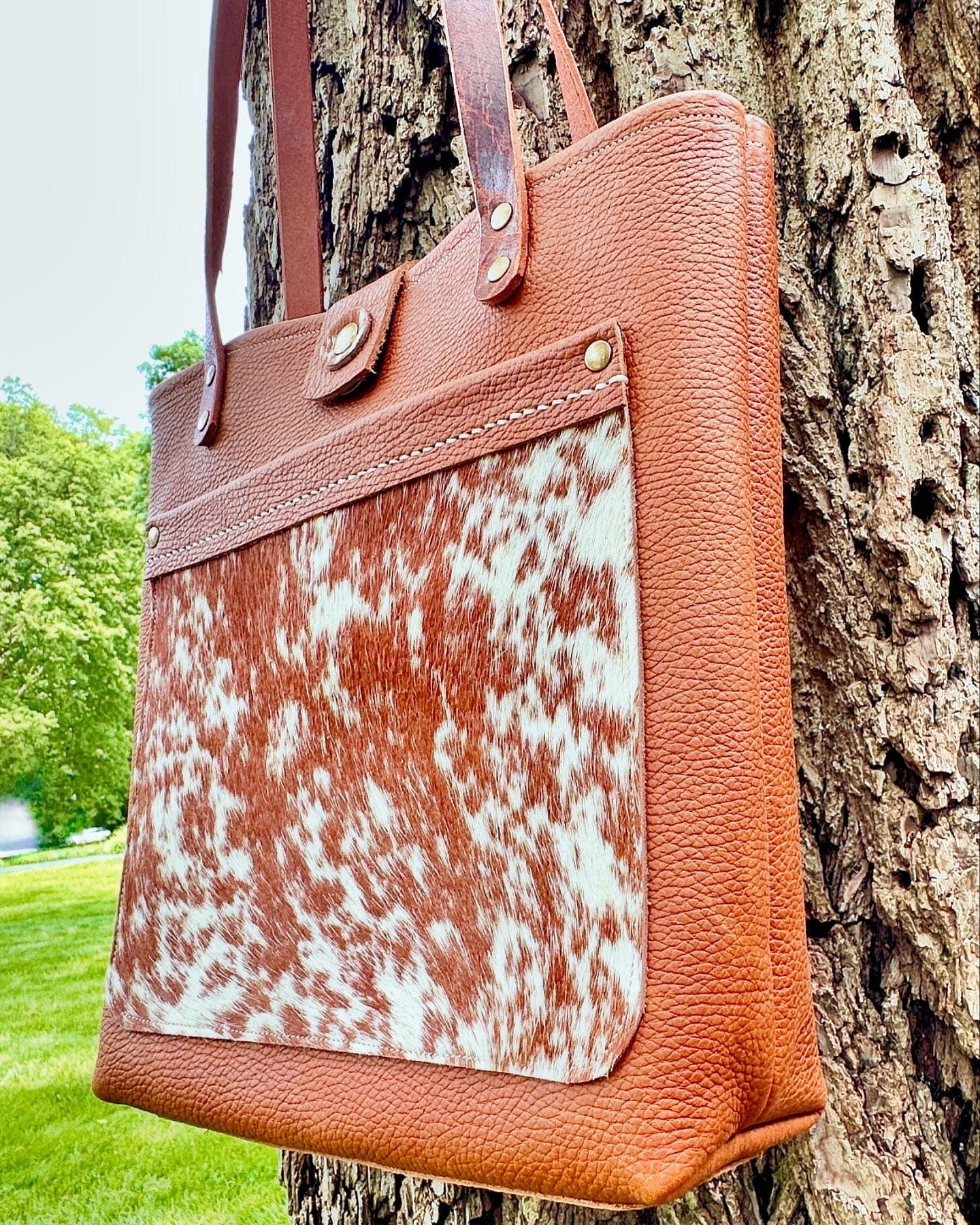 Bridger Leather Tote Bridger Tote in Bourbon Brown