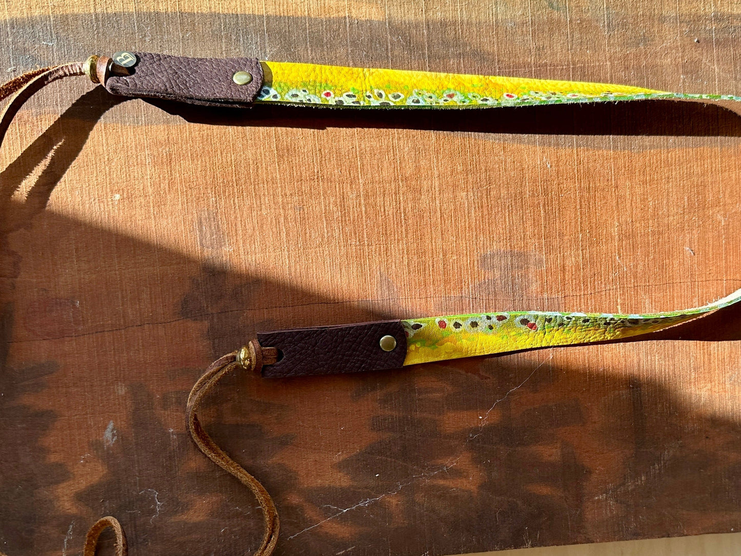 Bridger Leather Brown Trout Hatband