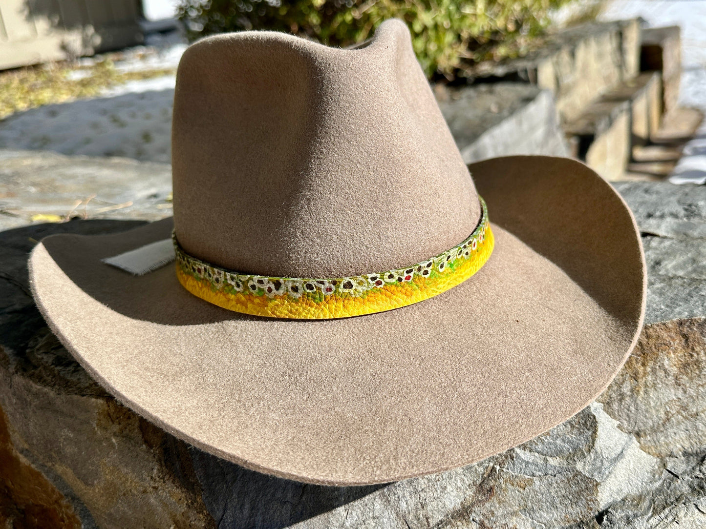 Bridger Leather Brown Trout Hatband