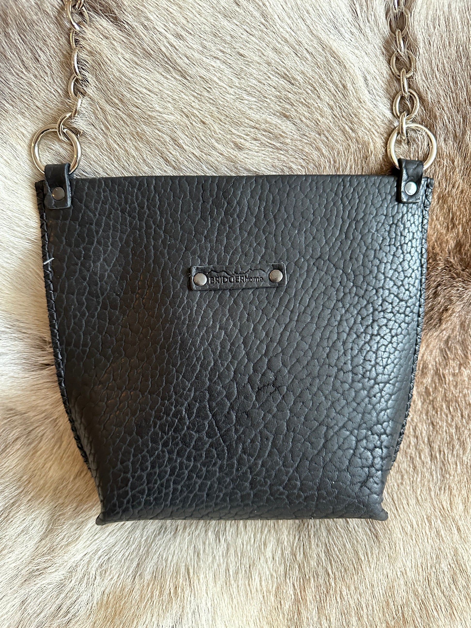 Bridger Leather Little Fawn Shoulder Bag with Goat Pocket