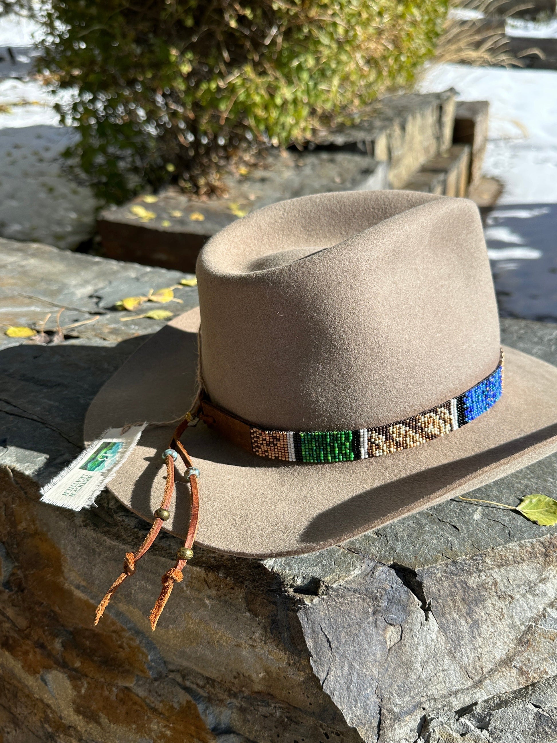 Bridger Leather Mallard Hatband