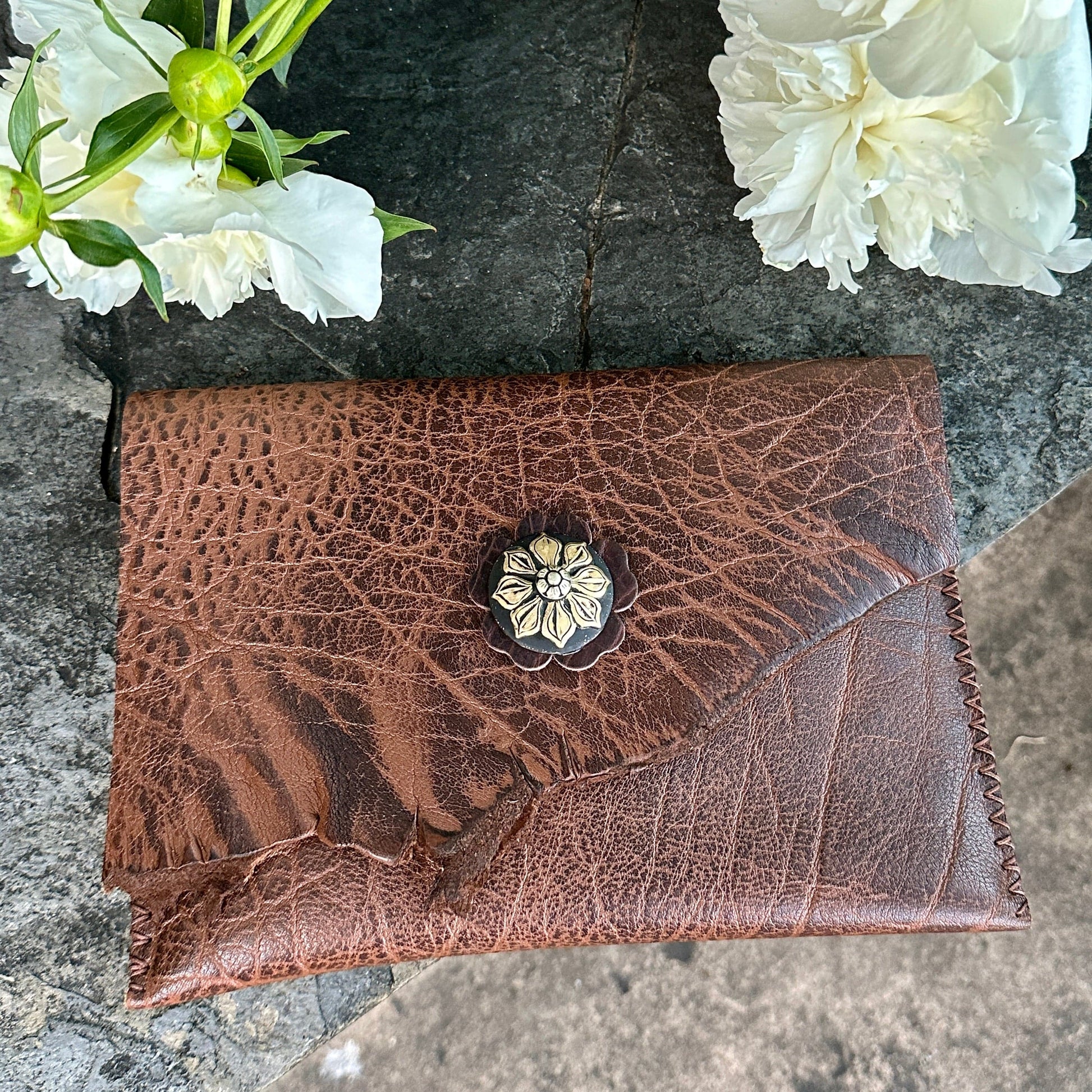 Bridger Leather Clutch Wild Flower Clutch